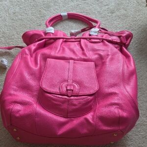 Isaac Mizrahi Vibrant Pink Tote Bag